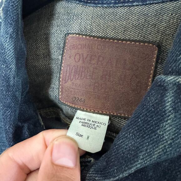 RRL Ralph Lauren Type II Japanese Denim Trucker Jacket M NEW Indigo Double RL - Picture 6 of 7
